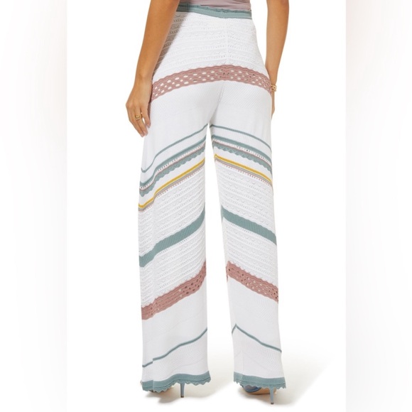ALEXIS $425 Saloni Pointelle Wide-Leg Pants ▫️ - Picture 3 of 5